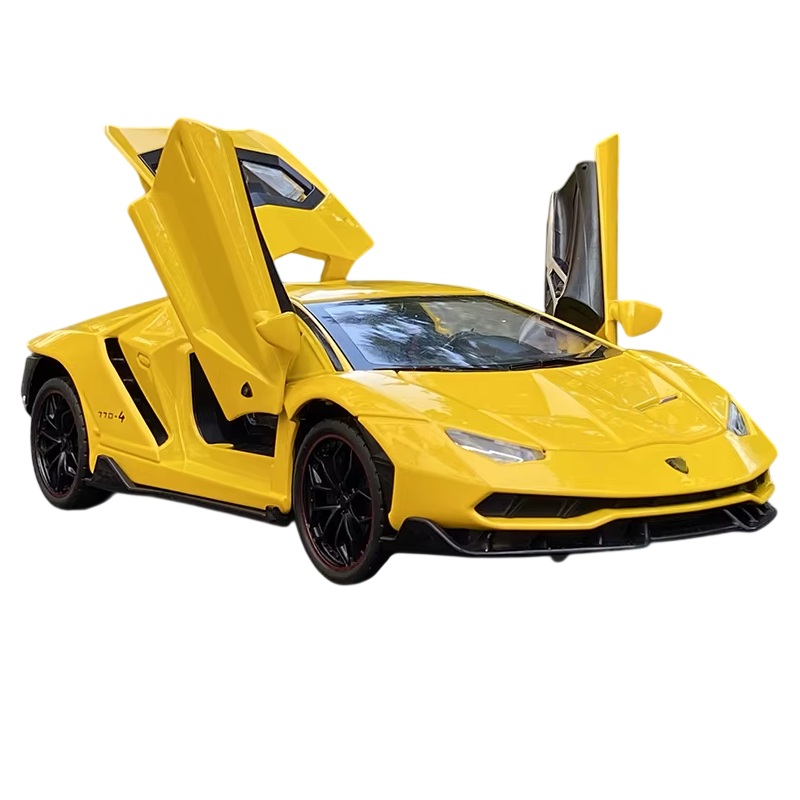 Металлическая машинка Lamborghini Centenario 1:24 Жёлтая