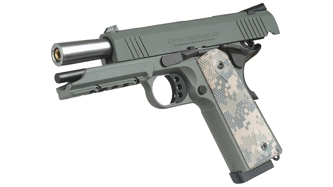 Страйкбольный пистолет Tokyo Marui 142450 Colt 1911 4.3 Foliage Warrior GBB пластик