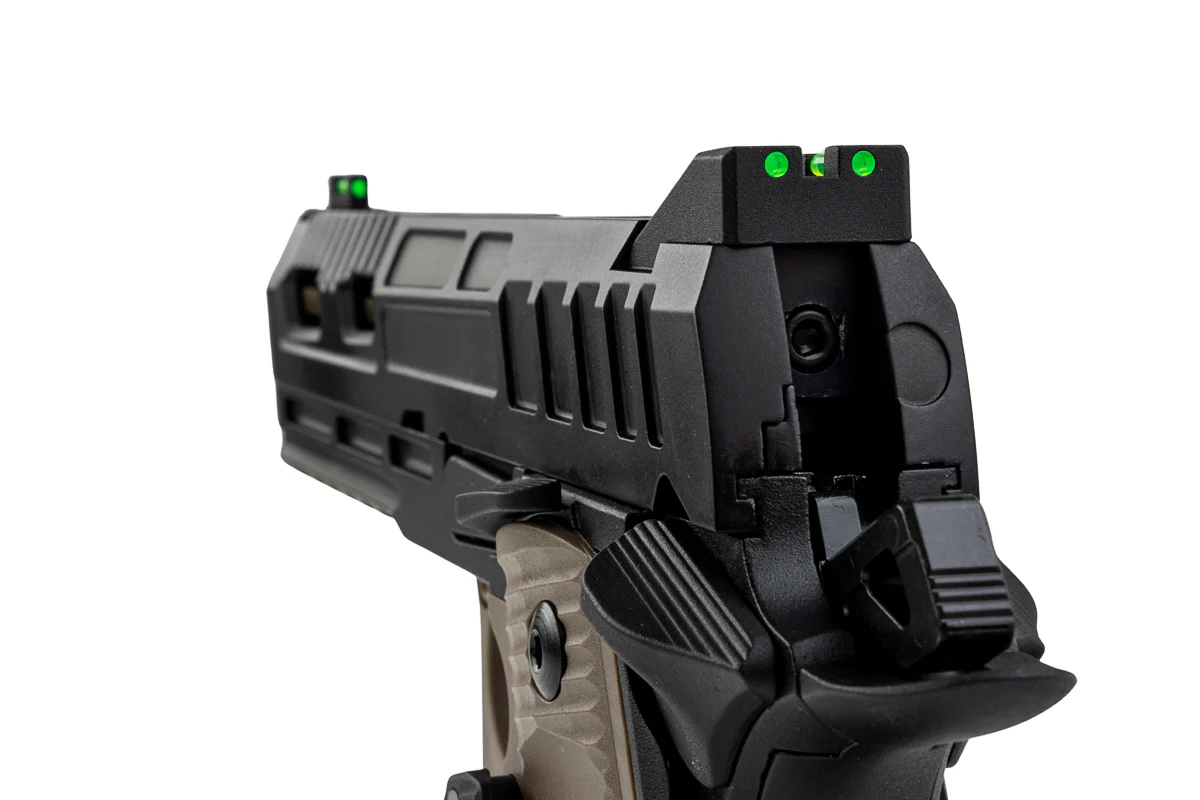 Страйкбольный пистолет KJW Colt M1911 Hi-Capa (KP-19S.GAS) — чёрный, GBB, 6 мм