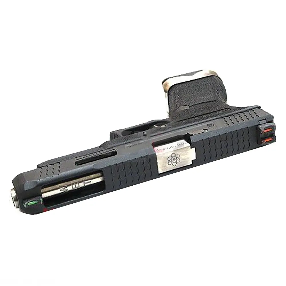 Страйкбольный пистолет WE Glock 35 G-Force (WE-G009WET-5) — чёрный слайд, хромированный ствол, GBB