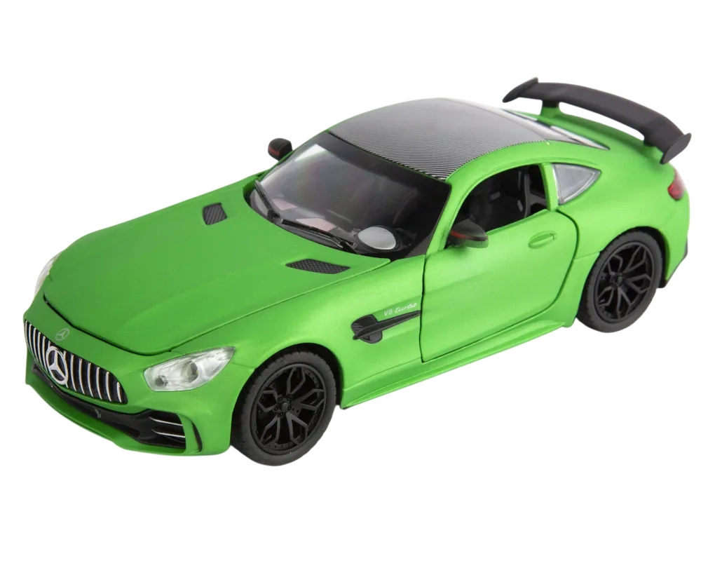 Металлическая машинка Mercedes-AMG V8 TURBO green 1:24