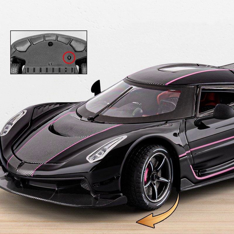 Машинка металлическая Koenigsegg Jesko Absolut 1:24 Black