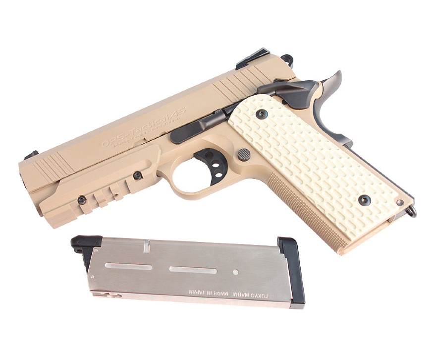 Страйкбольный пистолет Tokyo Marui Colt Hi-Capa 4.3 Desert Warrior GBB
