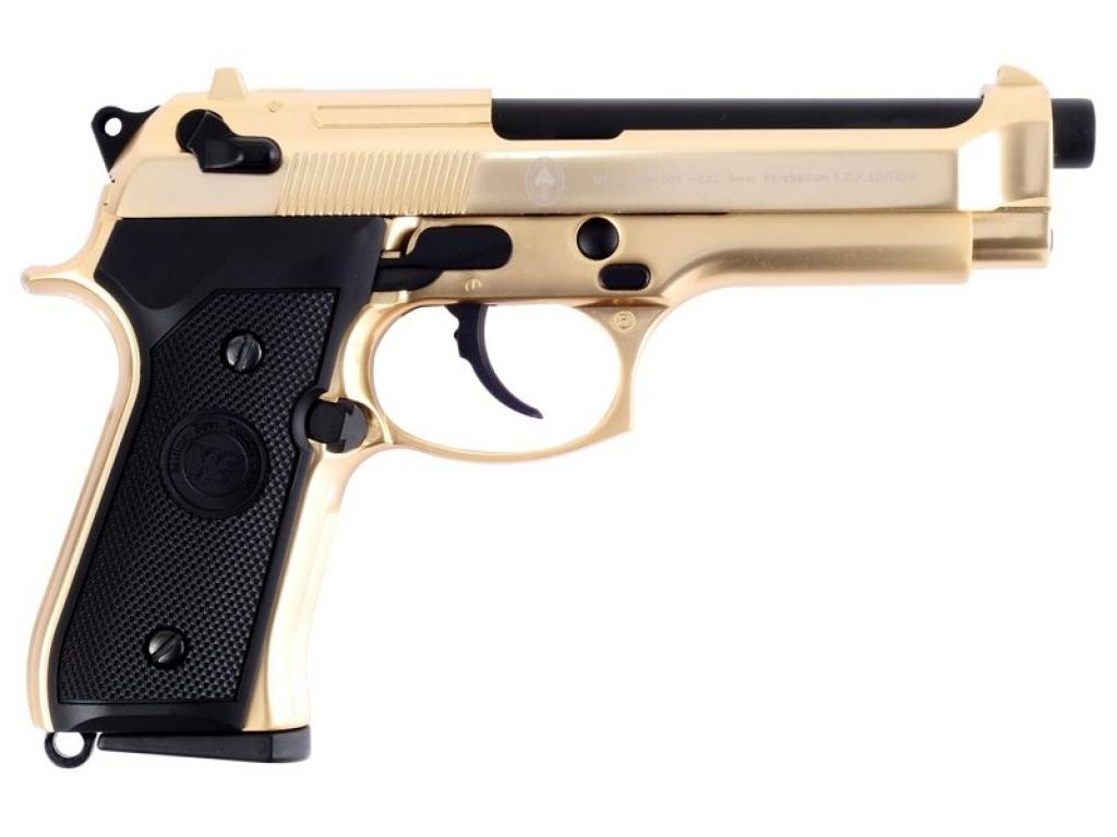 Страйкбольный пистолет WE Beretta M92 GBB Gold (WE-M004)
