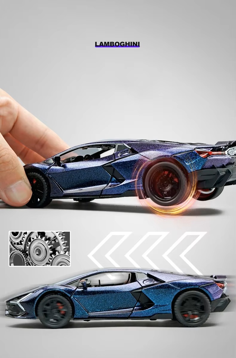 Металлическая машинка Lamborghini Revuelto 1:32 Хамелеон