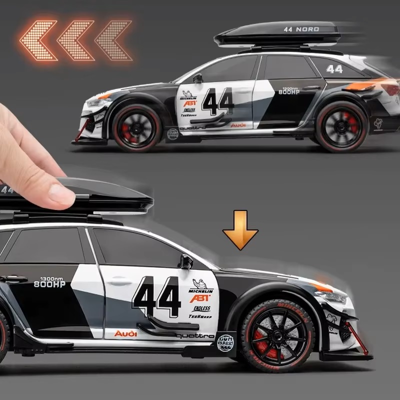 Коллекционная машинка Audi RS6 Avant DTM 1:24 GRAY