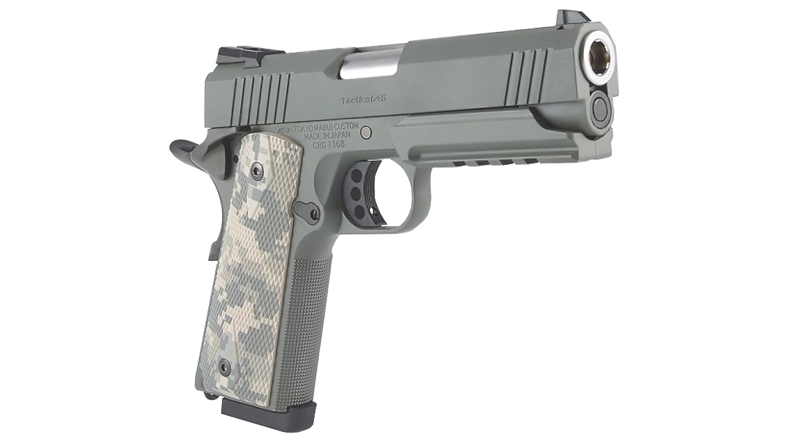 Страйкбольный пистолет Tokyo Marui 142450 Colt 1911 4.3 Foliage Warrior GBB пластик