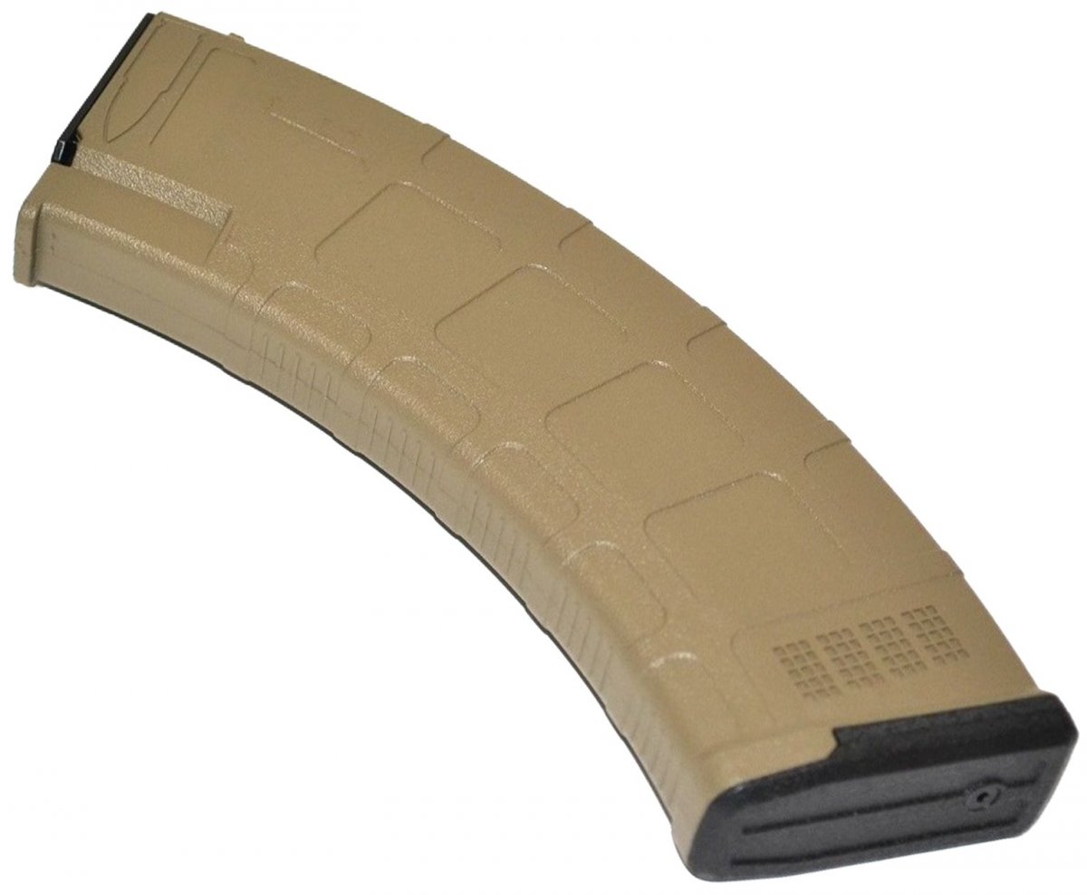 Магазин механический CYMA C190A-TN для АК-серии (Magpul / PMAG стиль), Mid‑Cap, усиленный нейлоном, 200 шаров, Tan