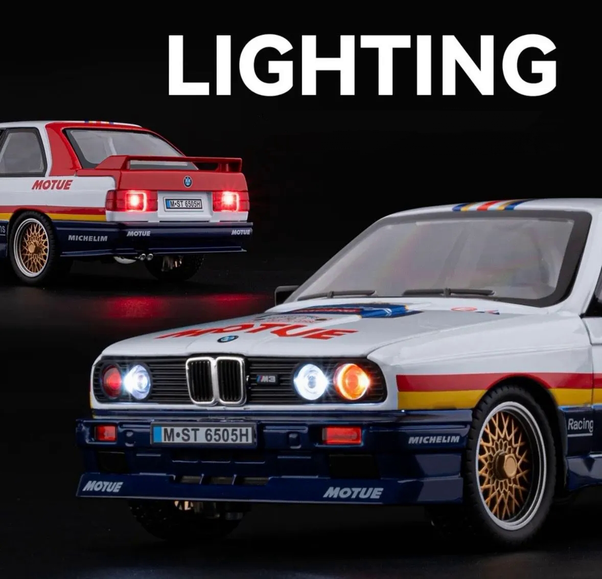 Машинка металлическая BMW M3 E30 1:24 MOTUE