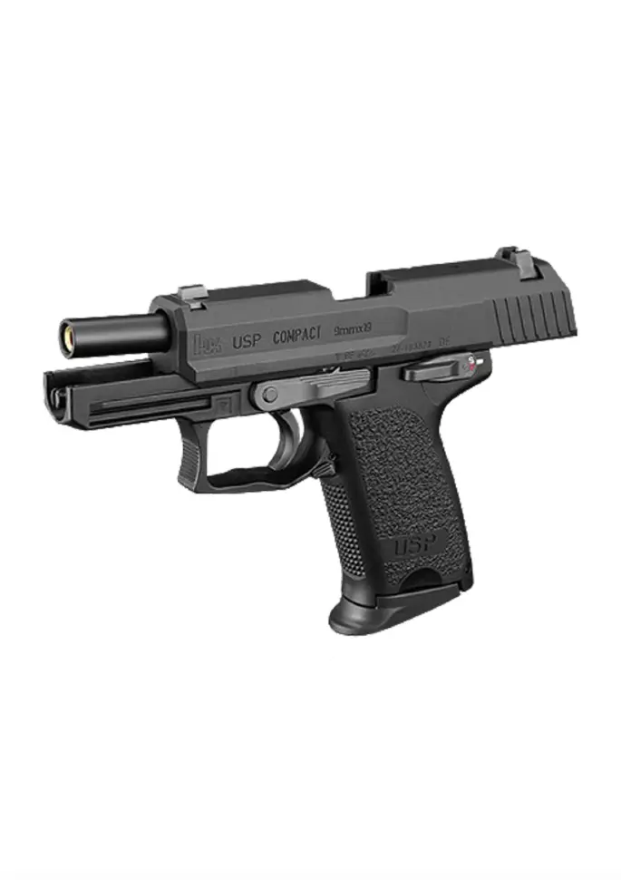 Страйкбольный пистолет Tokyo Marui HK USP Compact — GBB, регулируемый Hop-Up, лёгкий корпус