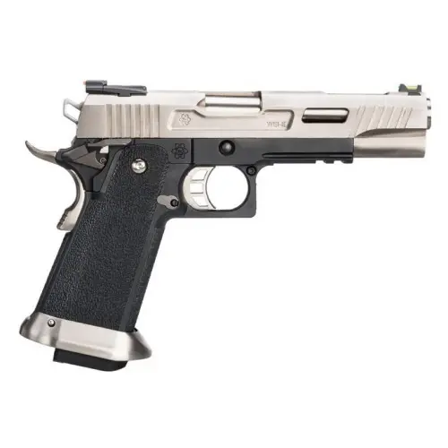 Страйкбольный пистолет WE Hi-Capa 5.1 WET REX Long — Black/Silver, GBB, 6 мм