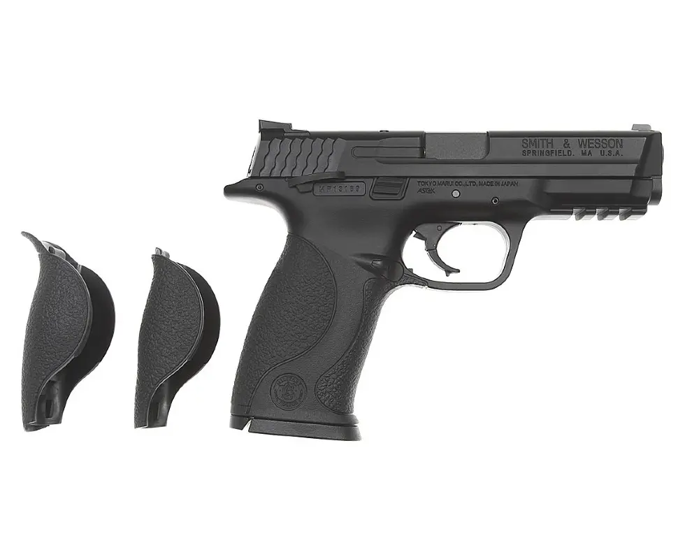 Страйкбольный пистолет Tokyo Marui Smith & Wesson M&P 9 — GBB, регулируемый Hop-Up, компактный хват