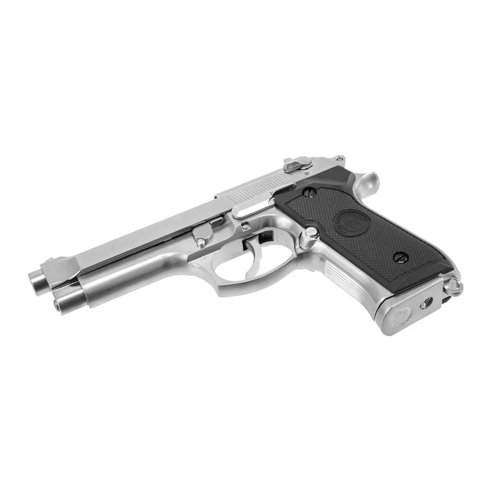 Страйкбольный пистолет WE Beretta M92F Auto Silver
