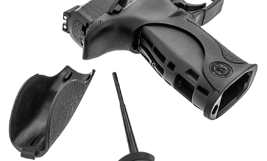 Страйкбольный пистолет Tokyo Marui Smith & Wesson M&P 9 — GBB, регулируемый Hop-Up, компактный хват