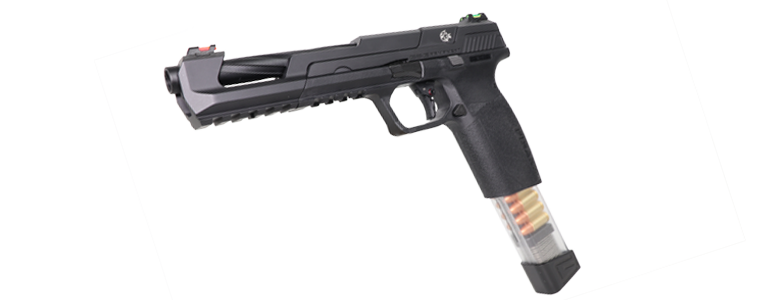 Страйкбольный пистолет GG Piranha SL Black (GAS-PRN-LNG-BBB-ECM)