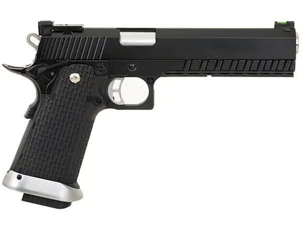 Страйкбольный пистолет KJW Colt M1911 Hi-Capa 6 KP-06 — GAS, GBB, чёрный, 6 мм