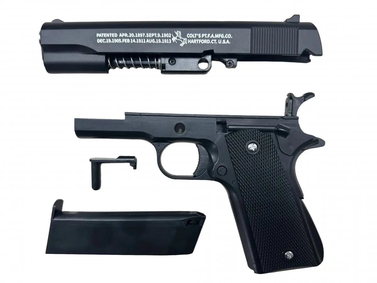 Пистолет КОЛЬТ 1911 BLACK с затворной задержкой