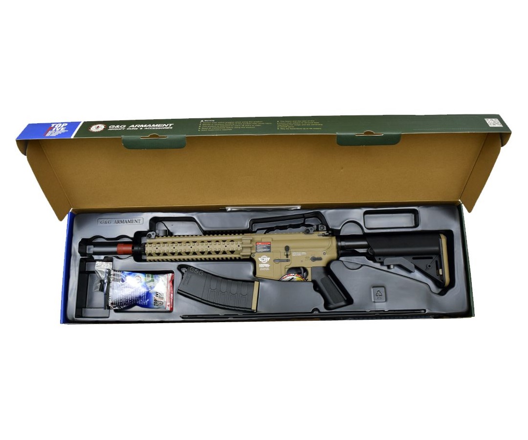 Страйкбольный автомат G&G CM18 MOD1 Desert/Black (EGC-18P-MD1-DNB-NCM)