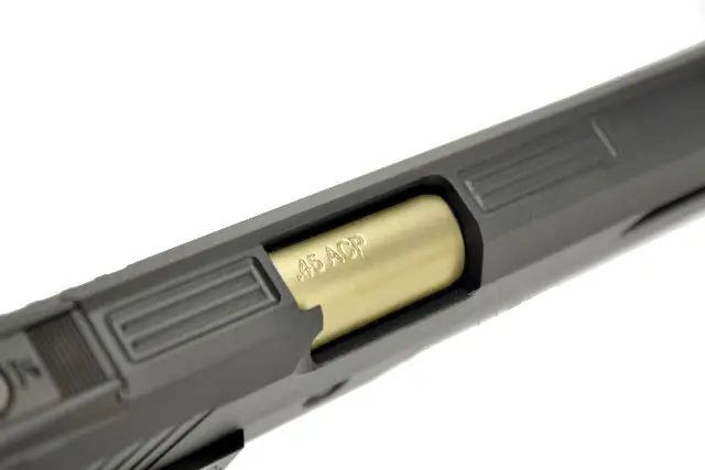 Страйкбольный пистолет WE Colt M1911 Hi-Capa 6 (WE-H018WETA2-BKGD) — Black/Gold, GBB, 6 мм, с возможностью CO₂