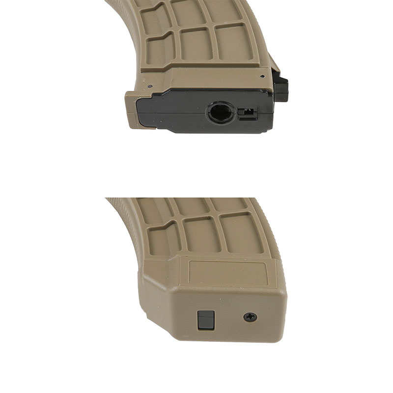 Магазин механический CYMA C207 для АК-серии / CM076 (AKM TRAX), Mid‑Cap, 150 шаров, Tan