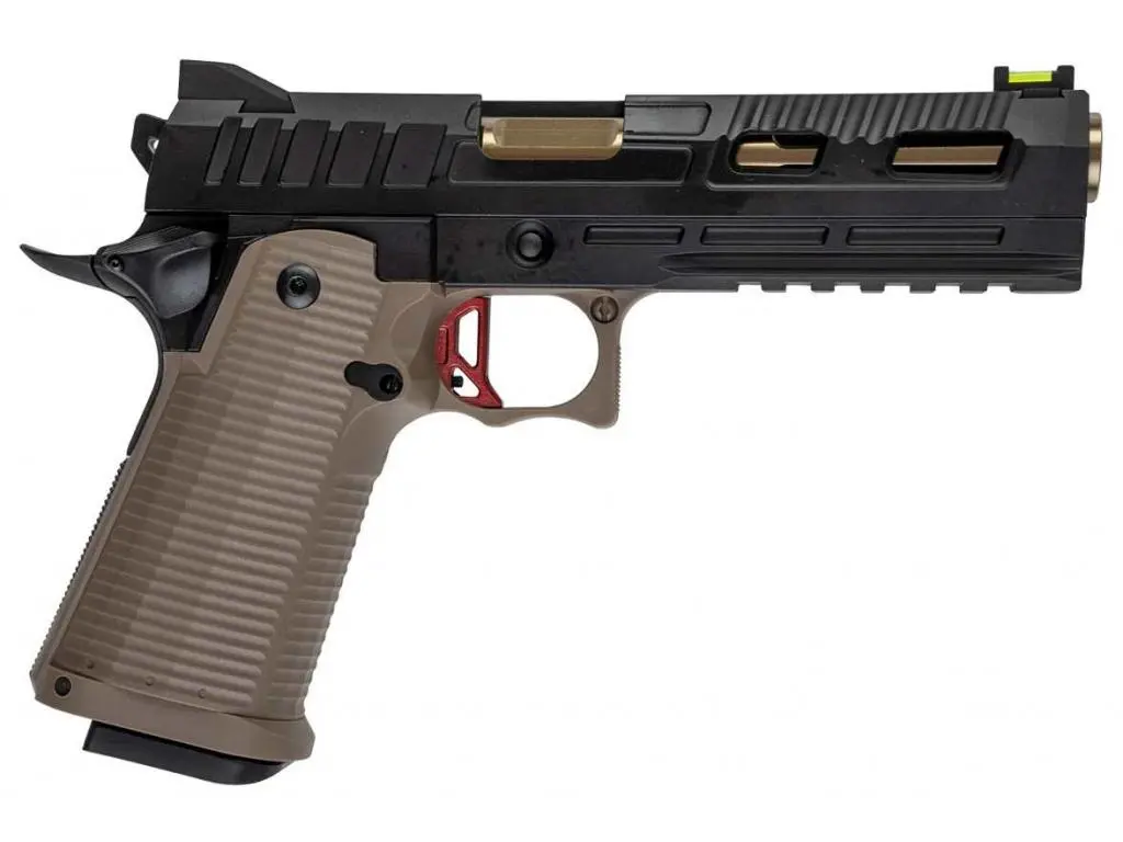 Страйкбольный пистолет KJW Colt M1911 Hi-Capa (KP-19S.GAS) — чёрный, GBB, 6 мм