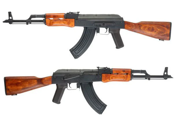 Страйкбольный автомат CYMA CM056M RKM PLATINUM (деревянный приклад, сталь), 120 м/с, чёрный/дерево