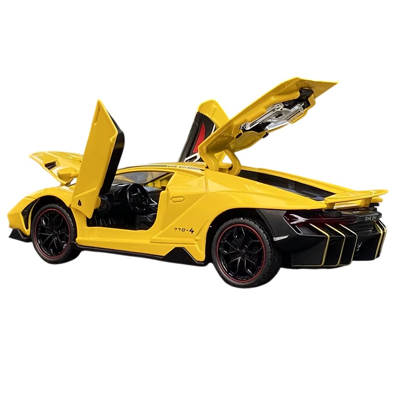Металлическая машинка Lamborghini Centenario 1:24 Жёлтая