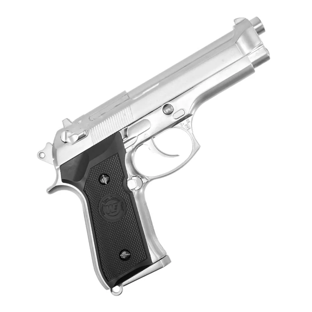 Страйкбольный пистолет WE Beretta M92F Auto Silver