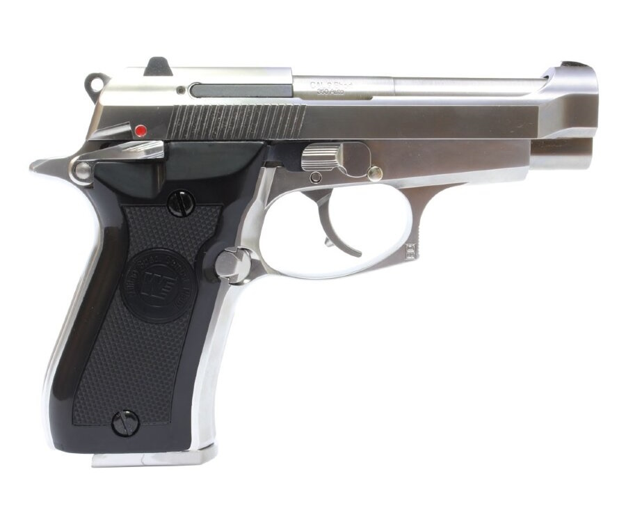 Страйкбольный пистолет WE Beretta M84 GBB Silver (WE-M013-SV)