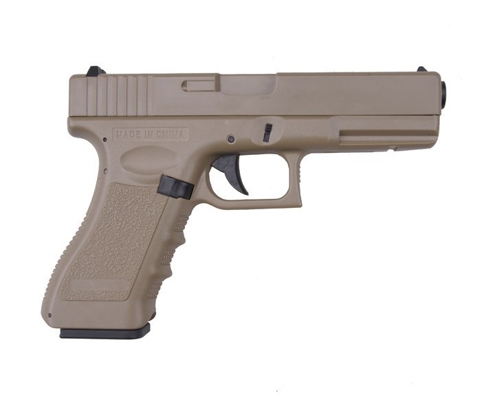 Страйкбольный пистолет Cyma Glock 18C AEP Tan (CM.030TN)