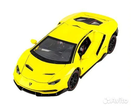 Металлическая машинка Lamborghini Centenario 1:24 Жёлтая