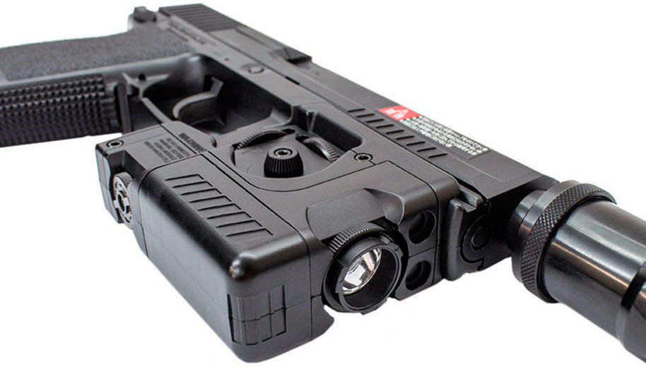 Страйкбольный пистолет Tokyo Marui SOCOM Mk.23 GNB (модератор, фонарь)