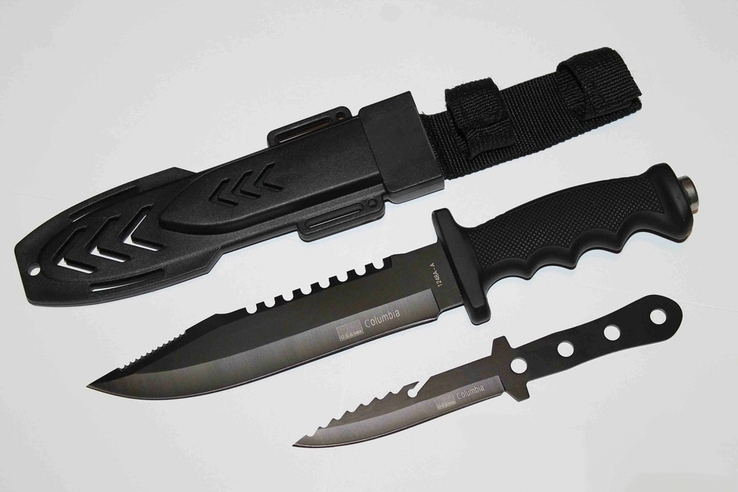 Тактический нож + Метательный нож Black JT24