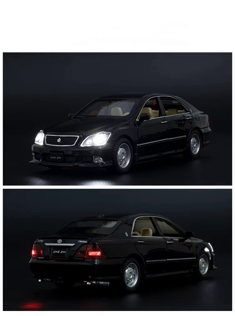 Металлическая машинка Toyota Crown S180 1:32 Black