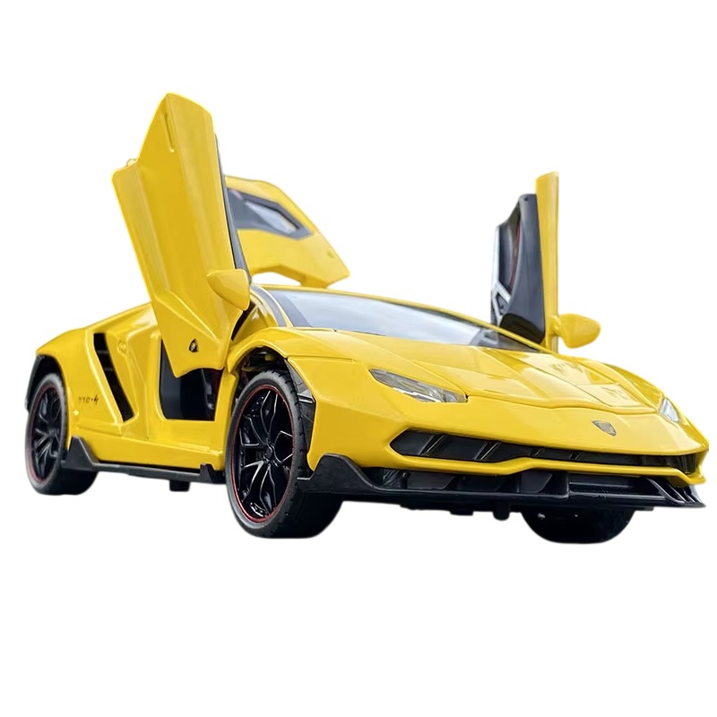 Металлическая машинка Lamborghini Centenario 1:24 Жёлтая