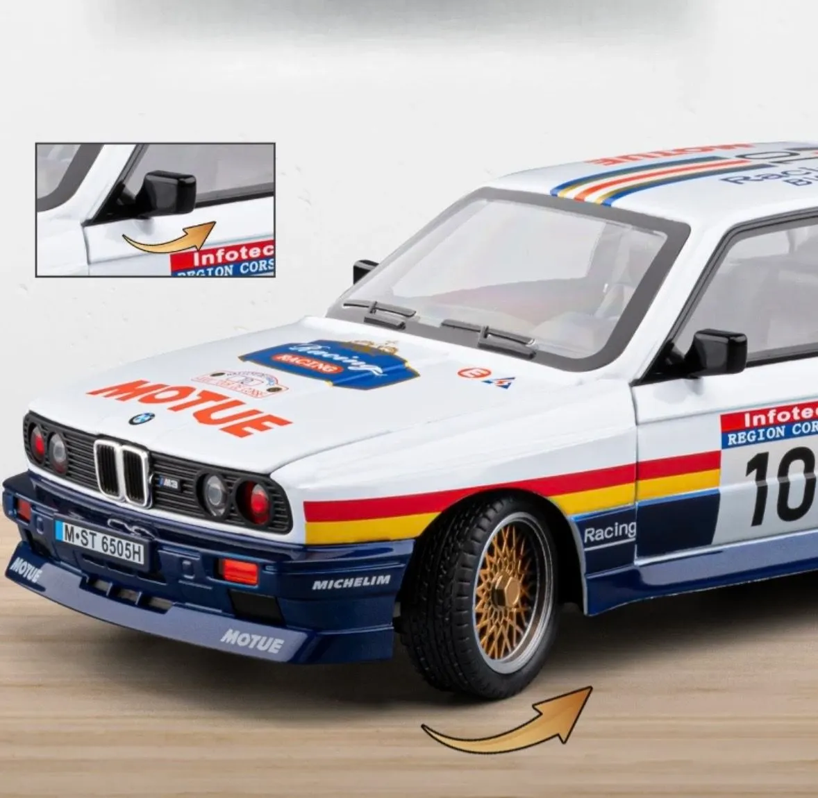 Машинка металлическая BMW M3 E30 1:24 MOTUE