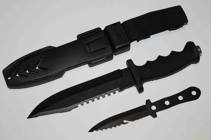 Тактический нож + Метательный нож Black JT24
