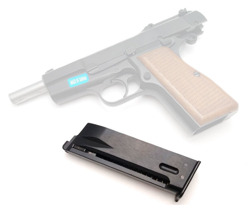 Магазин для Browning Hi-Power 20 шаров GBB GAS Black (WE), металлический