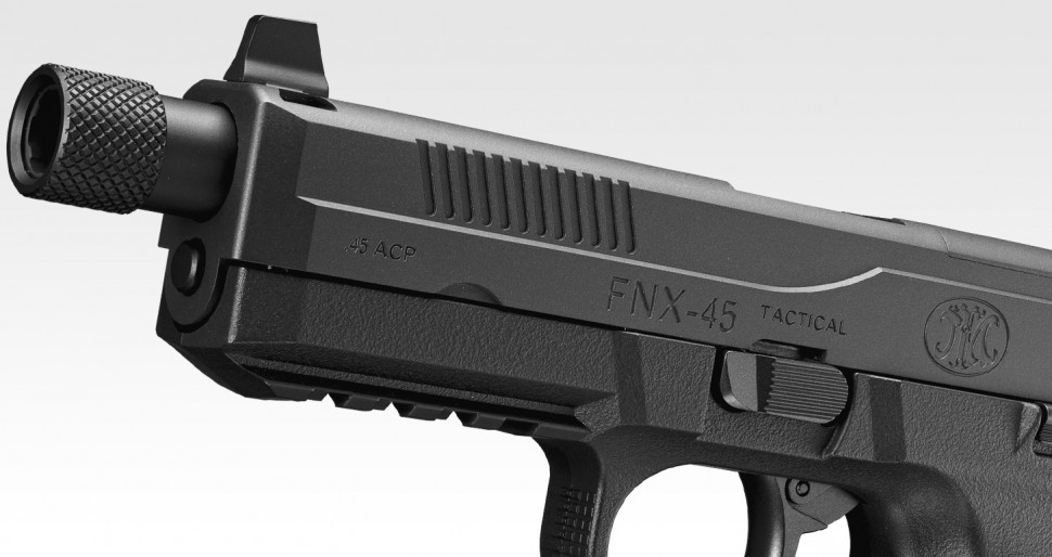 Страйкбольный пистолет Tokyo Marui FNX-45 Tactical GBB Black