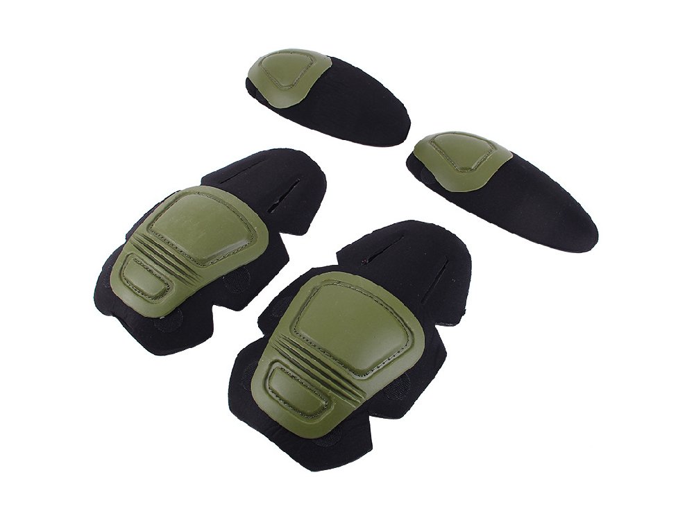 Комплект наколенники-налокотники Anbison Sports Upgrade Version Combat Uniform для вставки в одежду (оливковые)