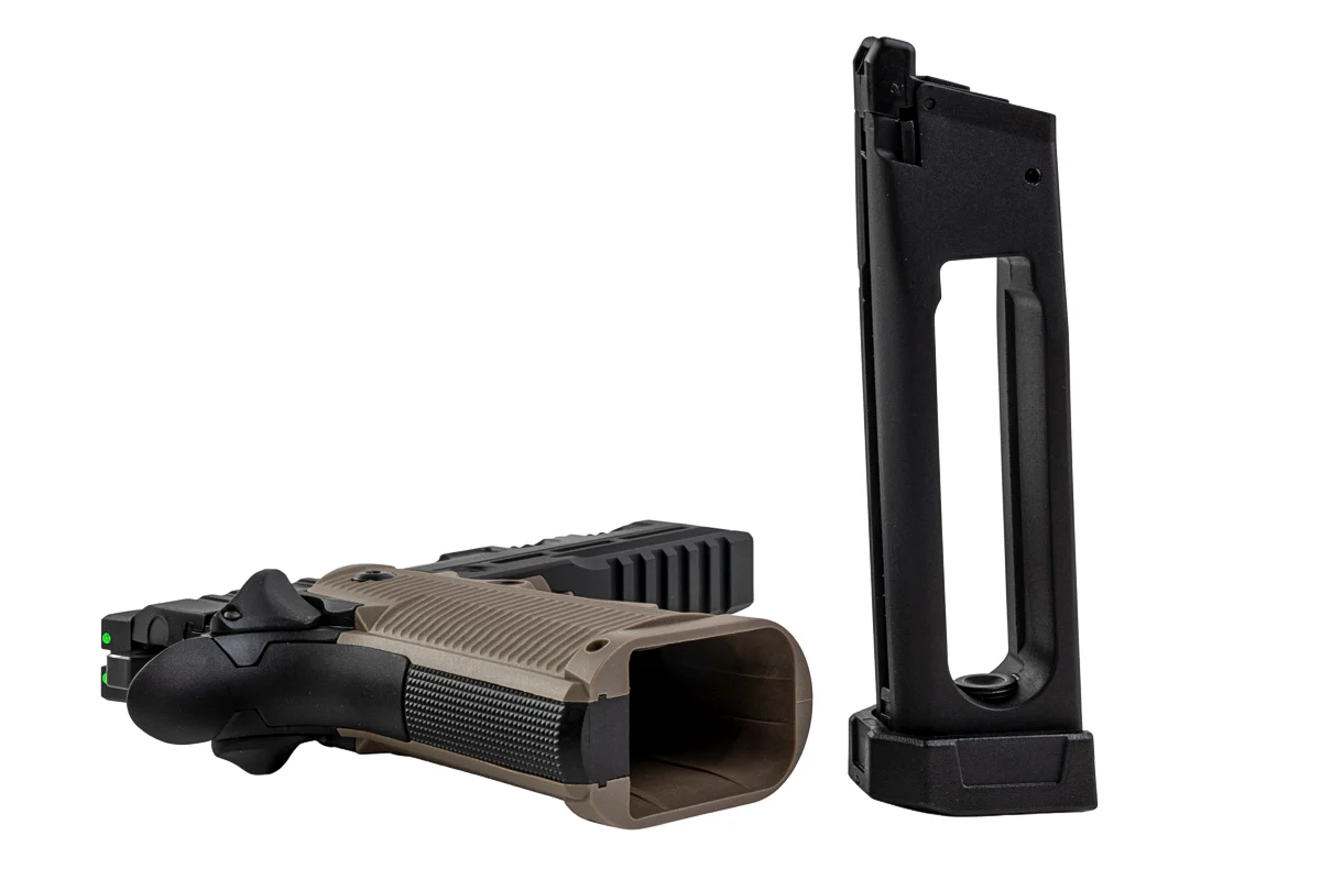 Страйкбольный пистолет KJW Colt M1911 Hi-Capa (KP-19S.GAS) — чёрный, GBB, 6 мм