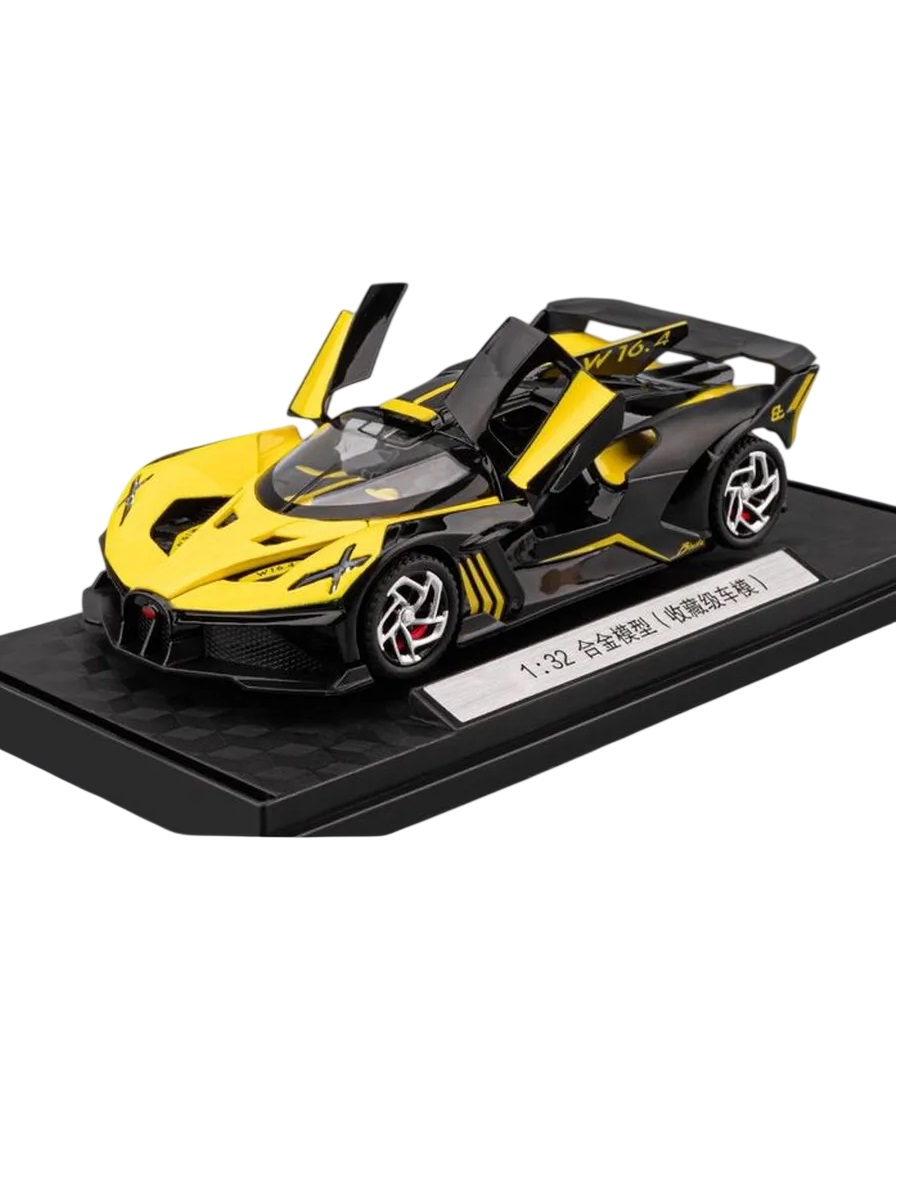 Коллекционная машинка Bugatti Bolide 1:32 Yellow