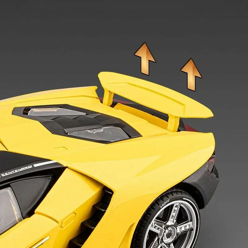 Металл машинка Lamborghini Centenario 1:18 Жёлтая