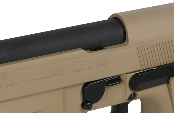 Страйкбольный пистолет G&G Beretta GPM92 Desert Tan EU (GAS-GPM-92F-DBB-ECM)