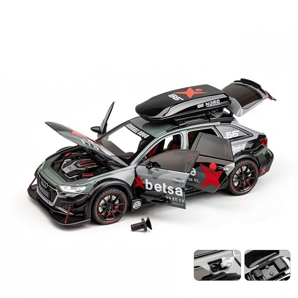 Коллекционная машинка Audi RS6 Avant DTM 1:24 GRAY