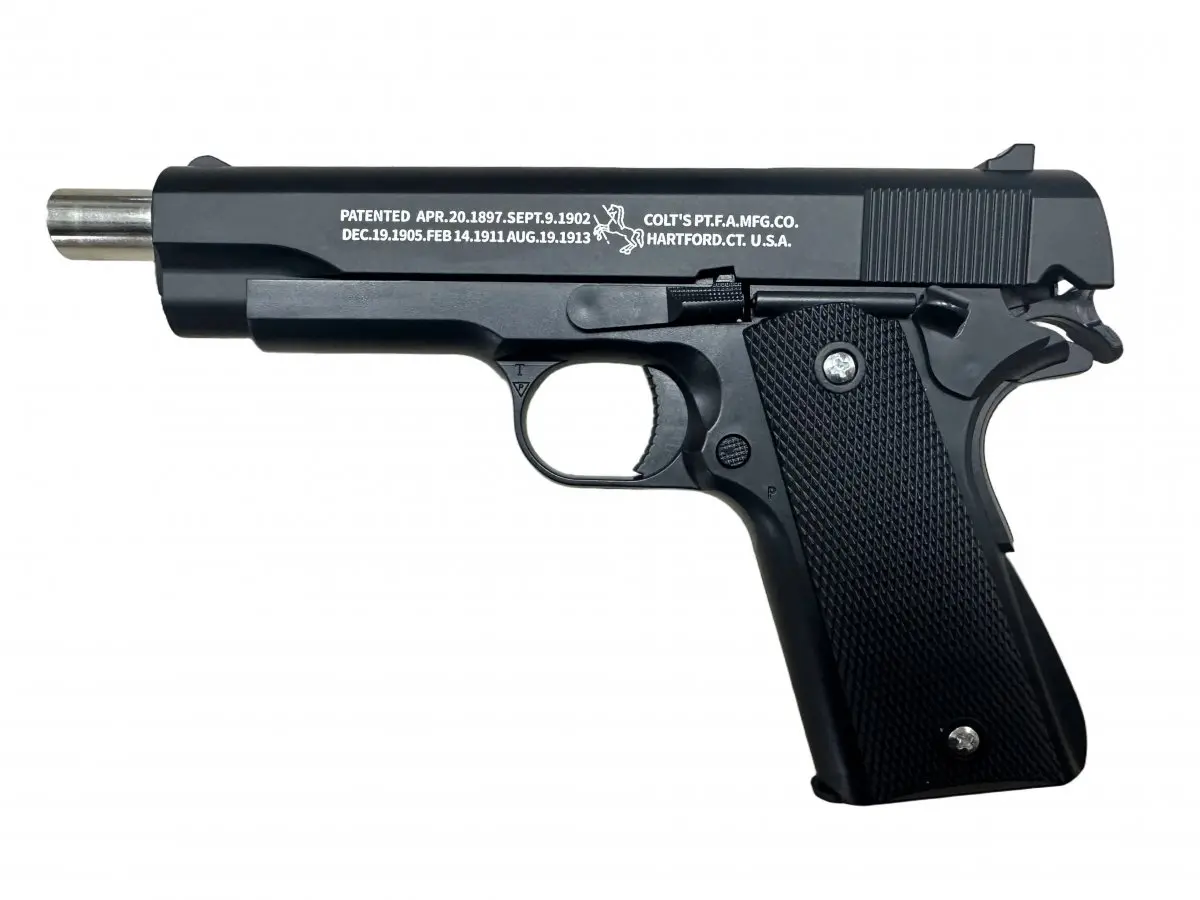 Пистолет КОЛЬТ 1911 BLACK с затворной задержкой