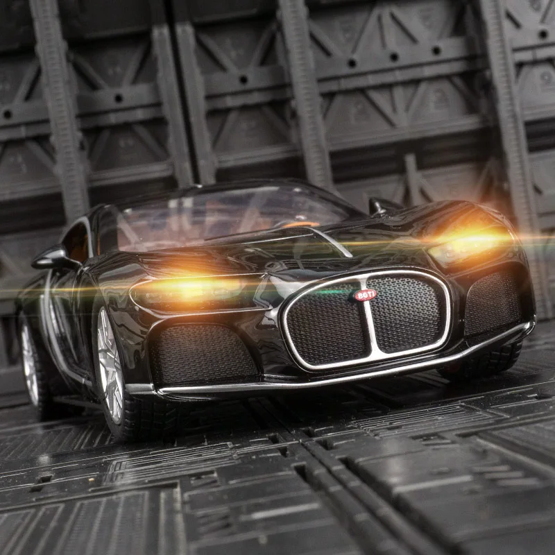 Машинка металлическая Bugatti Atlantic 1:24 Black