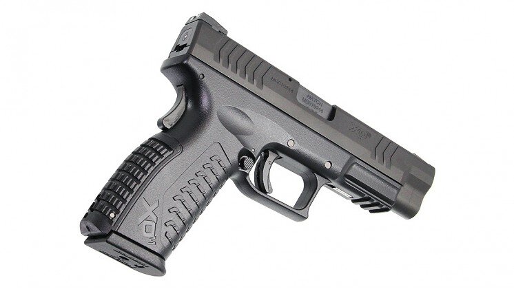 Страйкбольный пистолет GBB Tokyo Marui Springfield XDM-40 (4952839142528) Blowback, чёрный, пластик