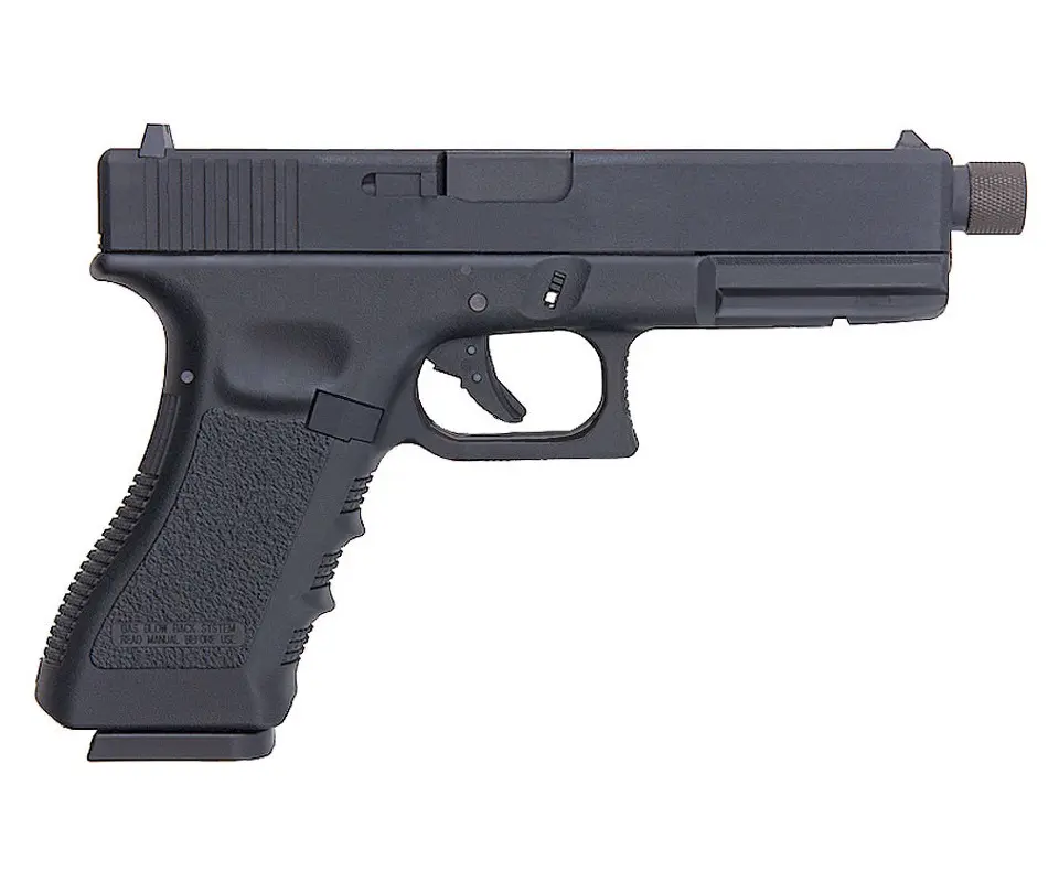 Страйкбольный пистолет KJW KP-18 CO₂ — Glock 18, чёрный, GBB, 6 мм