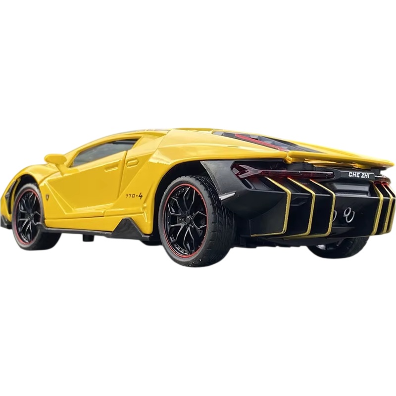 Металлическая машинка Lamborghini Centenario 1:24 Жёлтая
